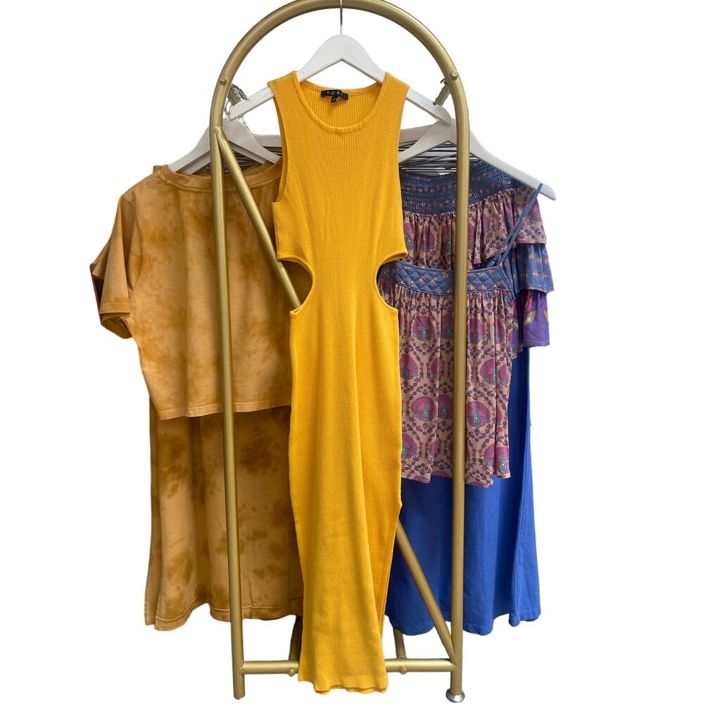 Yellow Knit dress